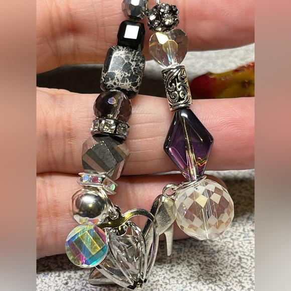 Cinderella stiletto heel charm purse bling or keychain -stunner - Picture 6 of 12